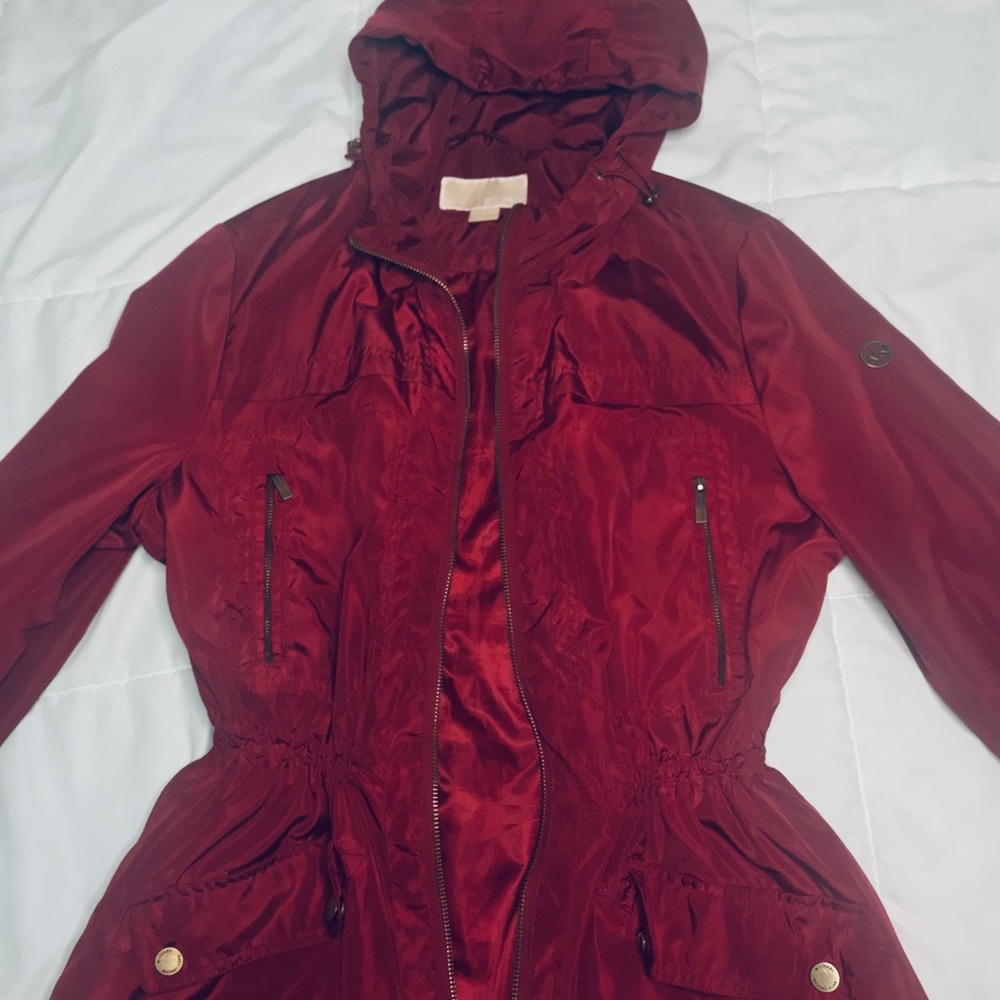 Michael Kors Hooded Light Rain Coat